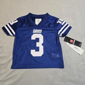 Giants Kids' 2T Royal Blue #3 Football Jersey New York Giants Russell Wilson NWT